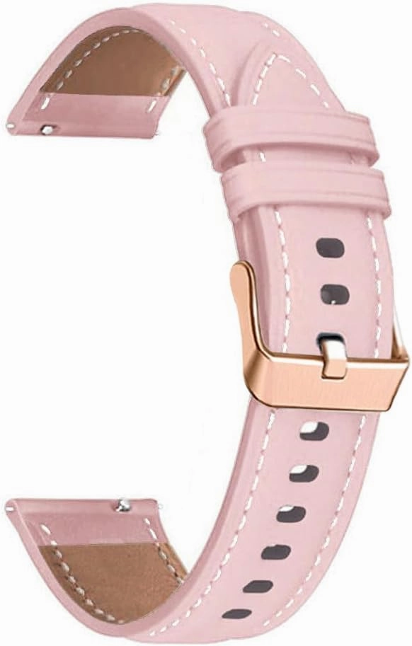 Leather Watch Strap For HUAWEI WATCH GT 4 41mm/Garmin Venu 3S/Venu 2S Wristbands Rose Gold Buckle 18mm Bracelet Wristband