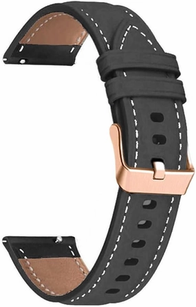 Leather Watch Strap For HUAWEI WATCH GT 4 41mm/Garmin Venu 3S/Venu 2S Wristbands Rose Gold Buckle 18mm Bracelet Wristband