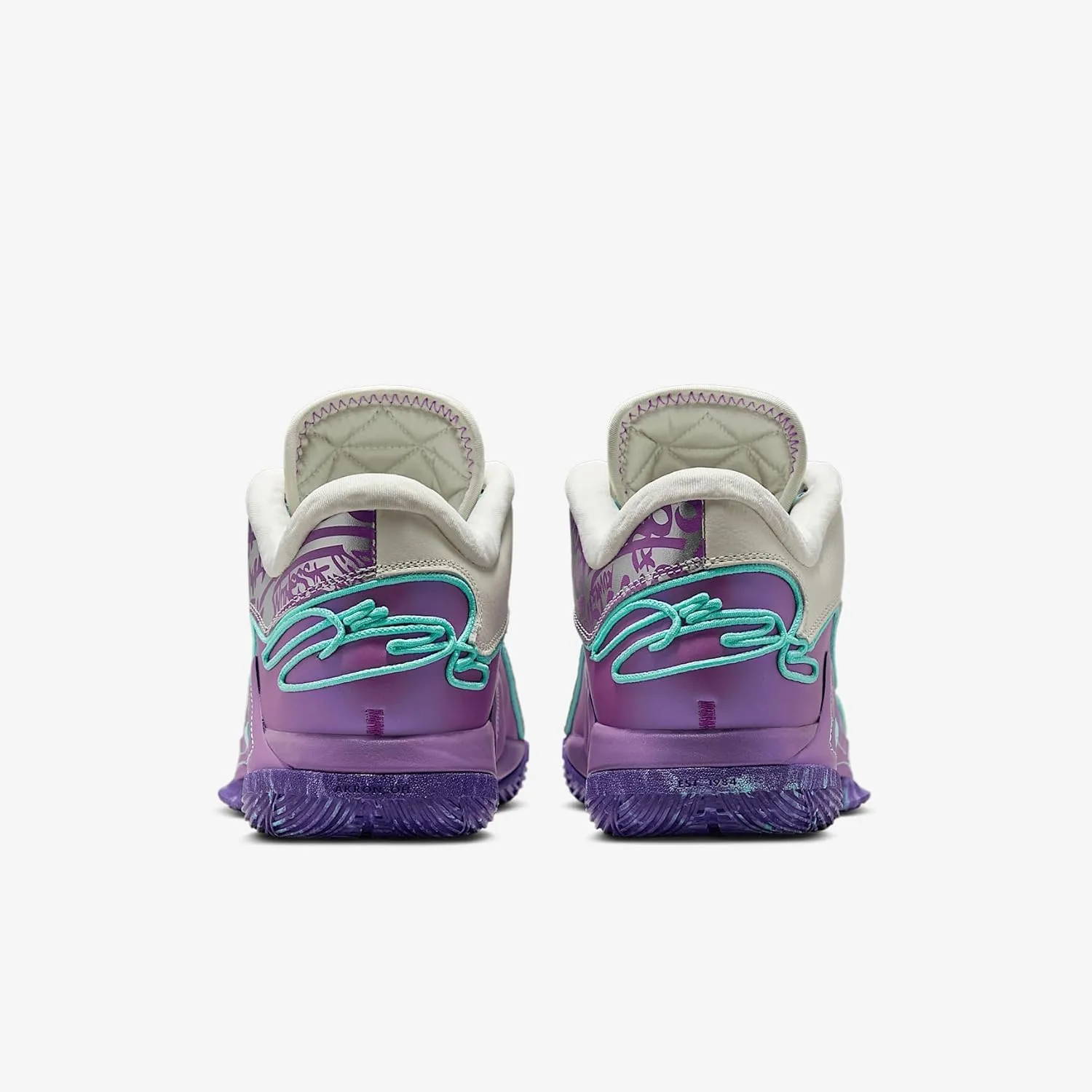 Lebron XXII “Mogul” Basketball Shoes (HV8454-001, Soft Pearl/Vivid Purple/Court Purple/Hyper Turquoise)