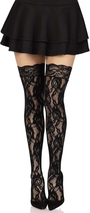Leg Avenue womens Hosiery Lace Thigh Highs