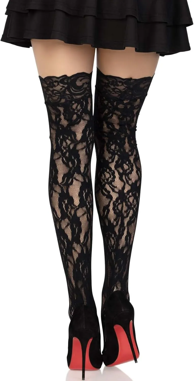 Leg Avenue womens Hosiery Lace Thigh Highs