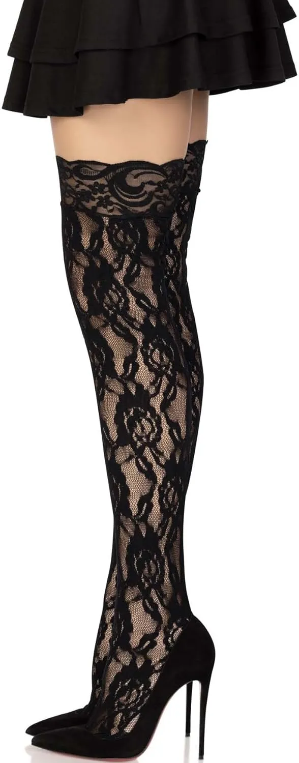 Leg Avenue womens Hosiery Lace Thigh Highs