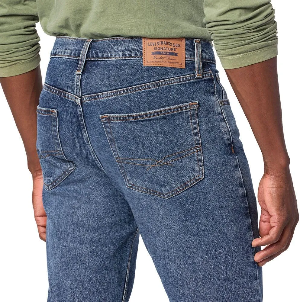 Levi Strauss Signature Gold Men's Slim Straight Jeans (Available in Big & Tall)
