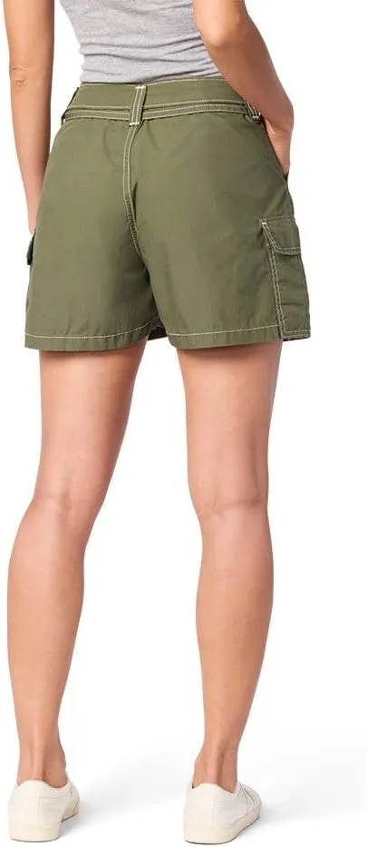 Levi Strauss Signature Gold Women's Belted Cargo Shorts (Available in Plus)