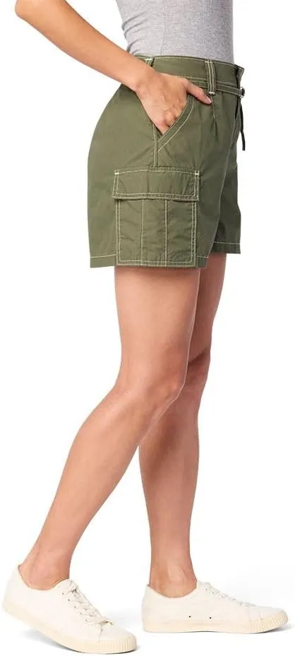 Levi Strauss Signature Gold Women's Belted Cargo Shorts (Available in Plus)