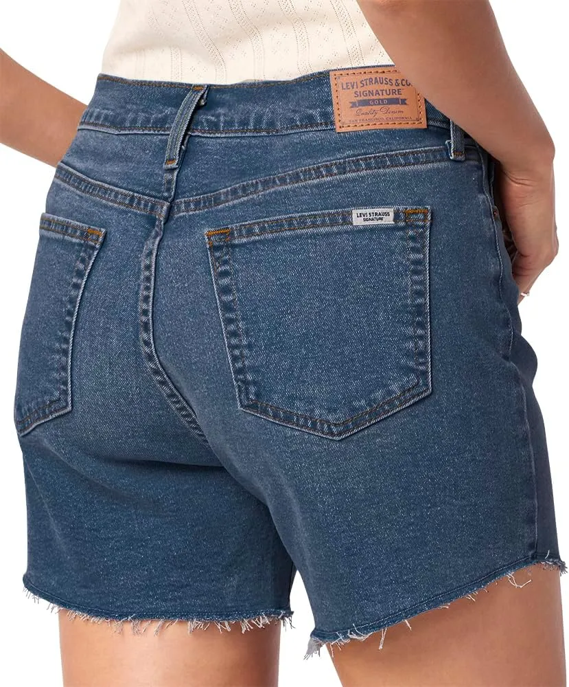 Levi Strauss Signature Gold Women's Heritage Original Mid-Rise 4" Shorts (Available in Plus)