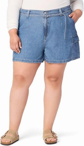 Levi Strauss Signature Gold Women's Belted Cargo Shorts (Available in Plus)