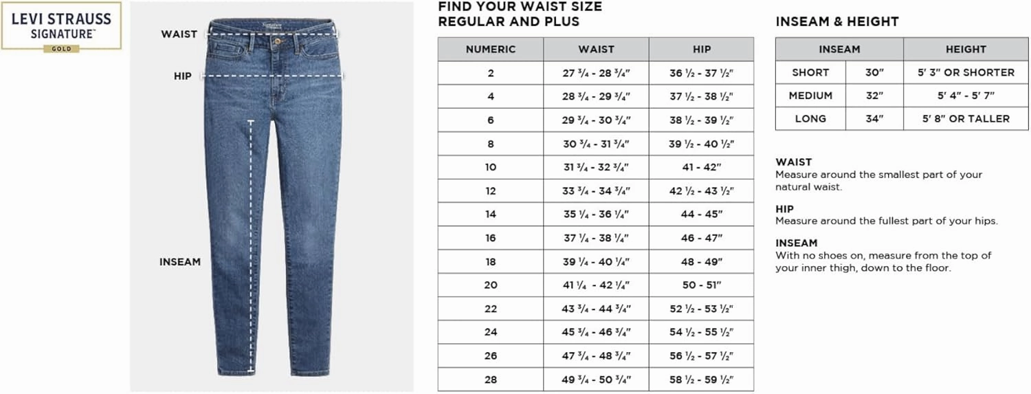 Levi Strauss Signature Gold Womens Heritage Original Wide Leg Jeans