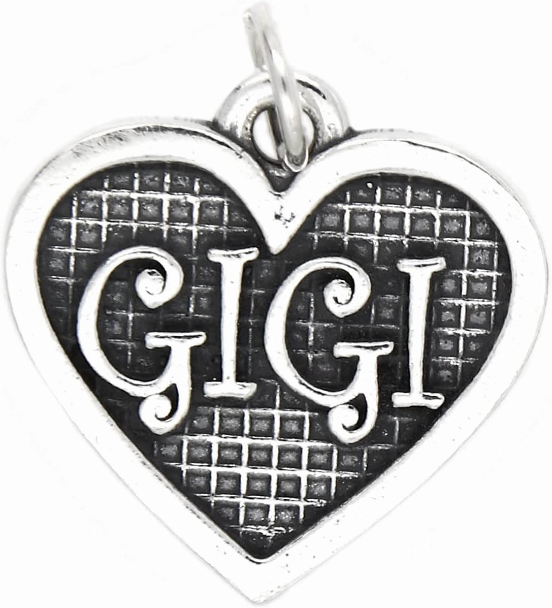 LGU Sterling Silver Oxidized Gigi Grandmother Charm