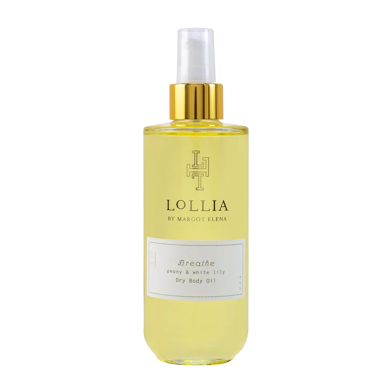 LOLLIA Breathe Dry Body Oil, 6.8 Fl. Oz. – Peony & White Lily – Women’s Body Oil, Scented Body Oil, Moisturizing Body Oil, Dry Body Oil for Women, For All Skin Types