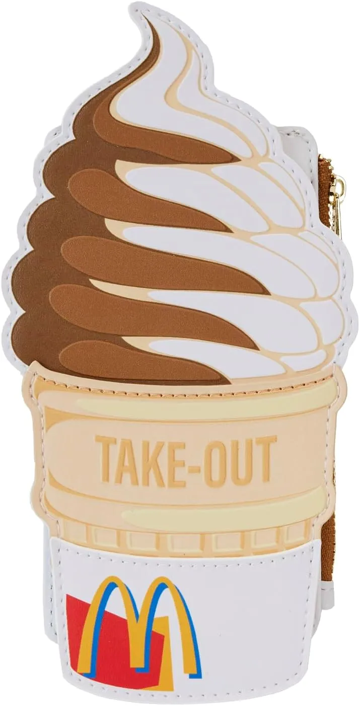 Loungefly McDonalds Soft Serve ICE Cream Cone CARDHOLDER