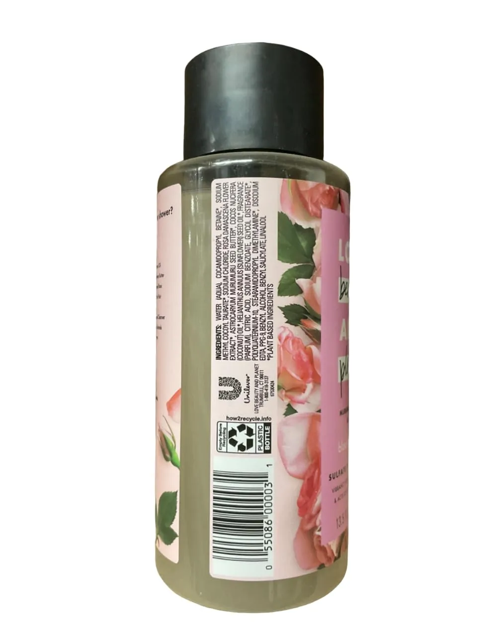 Love Beauty and Planet, Blooming Color Sulfate Free Shampoo for Color Treated Hair 13.5, Murumuru Butter and Rose, rose, 13.5 Fl Oz (Pack of 2)