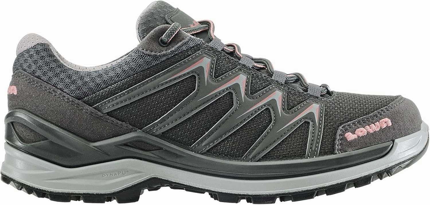 LOWA Innox Pro GTX LO Ws 320709 Women's Trekking Shoes Hiking Outdoor Grey, Anthracite rose, 11 US