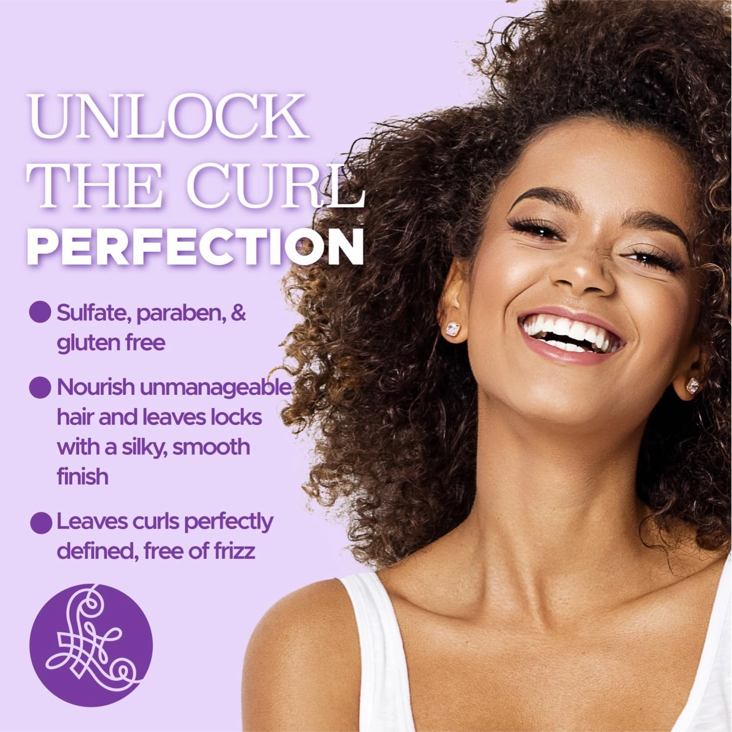 Luseta Curly Hair Mask 16.9 Oz, Smooth & Moisturize, Deep Conditioning Treatment Anti-frizz & Repair Split Ends for Wave Hair