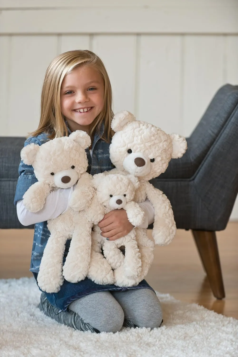 Mary Meyer Putty Bear Medium Teddy Bear Soft Toy, Cream