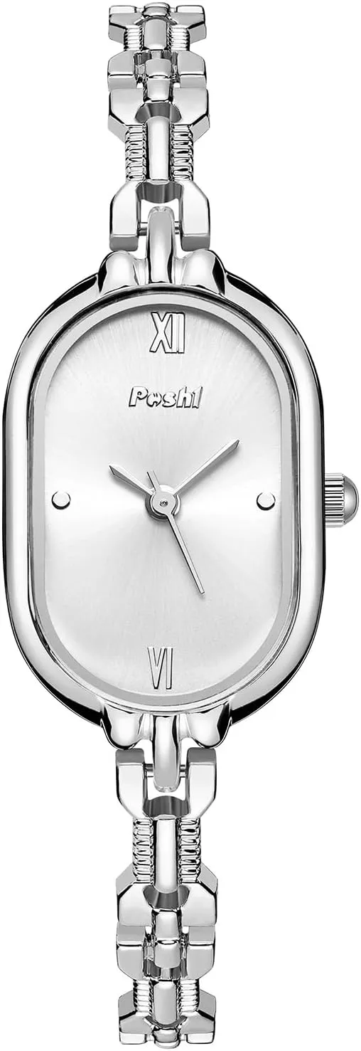 MASTOP Women's Gold Watch – Vintage Small Oval Bracelet Watch, Elegant Quartz Analog Wristwatch, Dainty Luxury Waterproof Timepiece for Women
