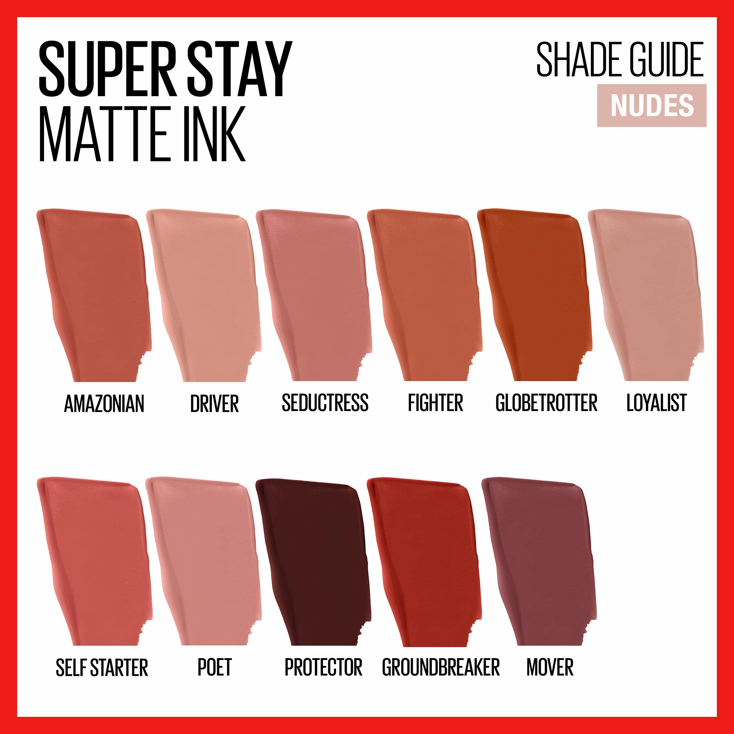 Maybelline New York SuperStay Matte Ink Liquid Lipstick, City Edition, Self-Starter, 0.17 Ounce