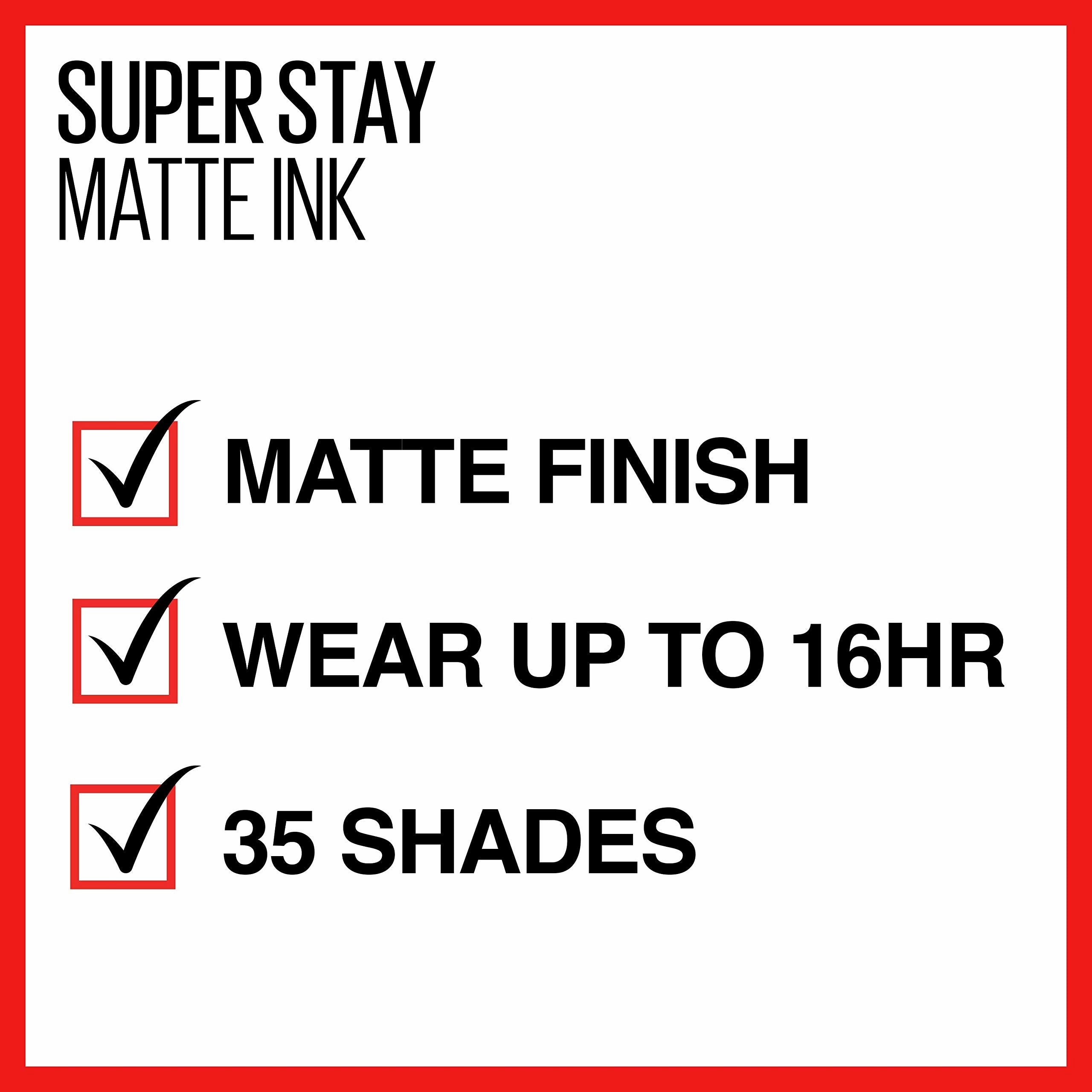 Maybelline New York SuperStay Matte Ink Liquid Lipstick, City Edition, Self-Starter, 0.17 Ounce