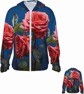 Men's Sun Protection Jacket UPF 50  Full Zipper Long Sleeve UV Hoodie Shirt Women's Outdoor Jacket