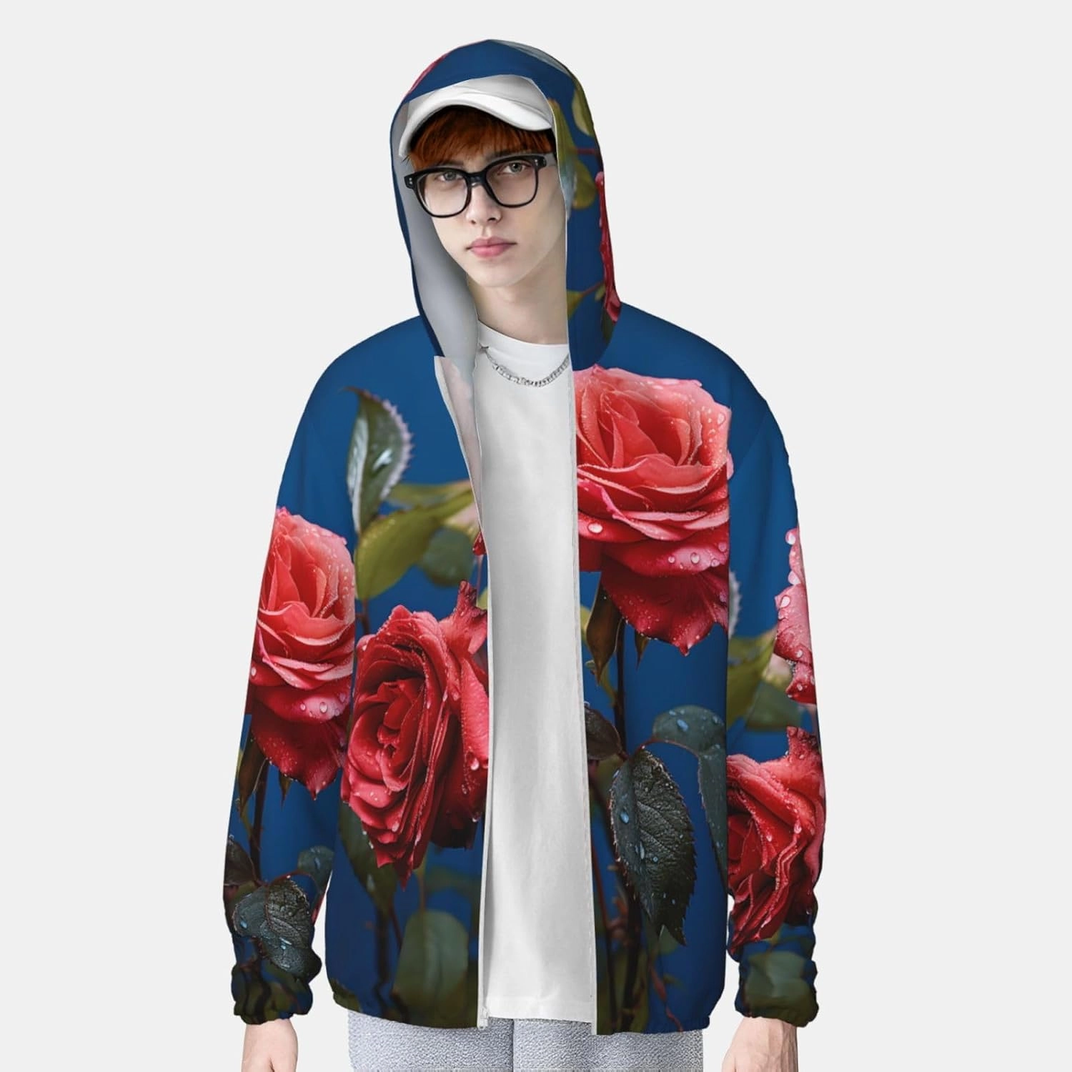 Men's Sun Protection Jacket UPF 50  Full Zipper Long Sleeve UV Hoodie Shirt Women's Outdoor Jacket