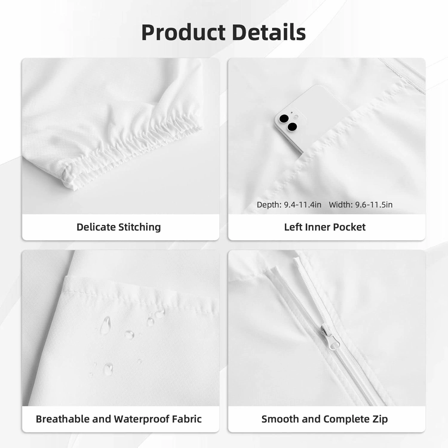 Men's Sun Protection Jacket UPF 50  Full Zipper Long Sleeve UV Hoodie Shirt Women's Outdoor Jacket