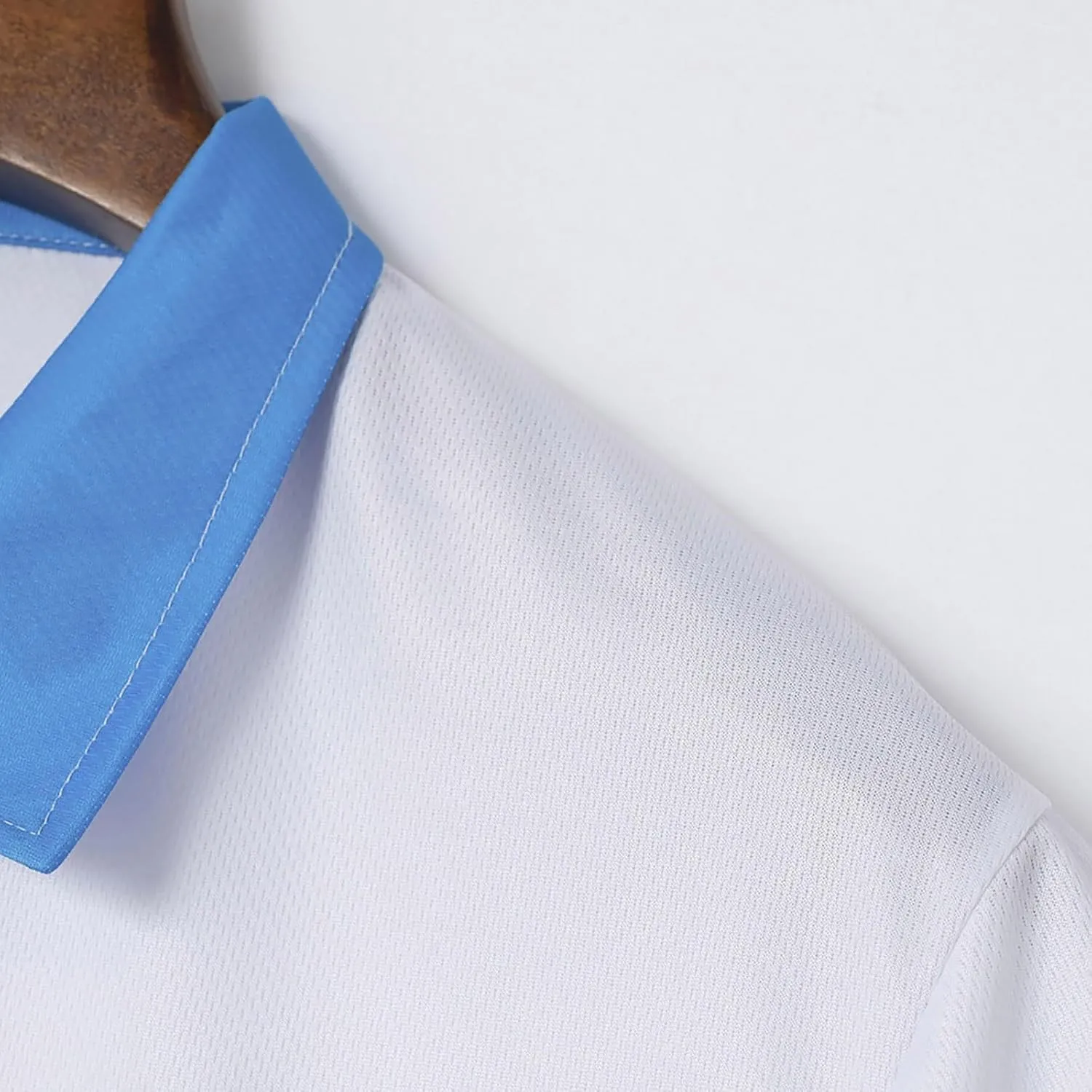 Men's Classic Short Sleeve Solid Soft Polo Shirt Sports and Leisure Button Short Sleeve Basic Golf Work Tops Short