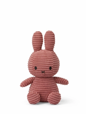 Miffy & Friends Miffy (ECO) Corduroy Dusty Rose 23cm