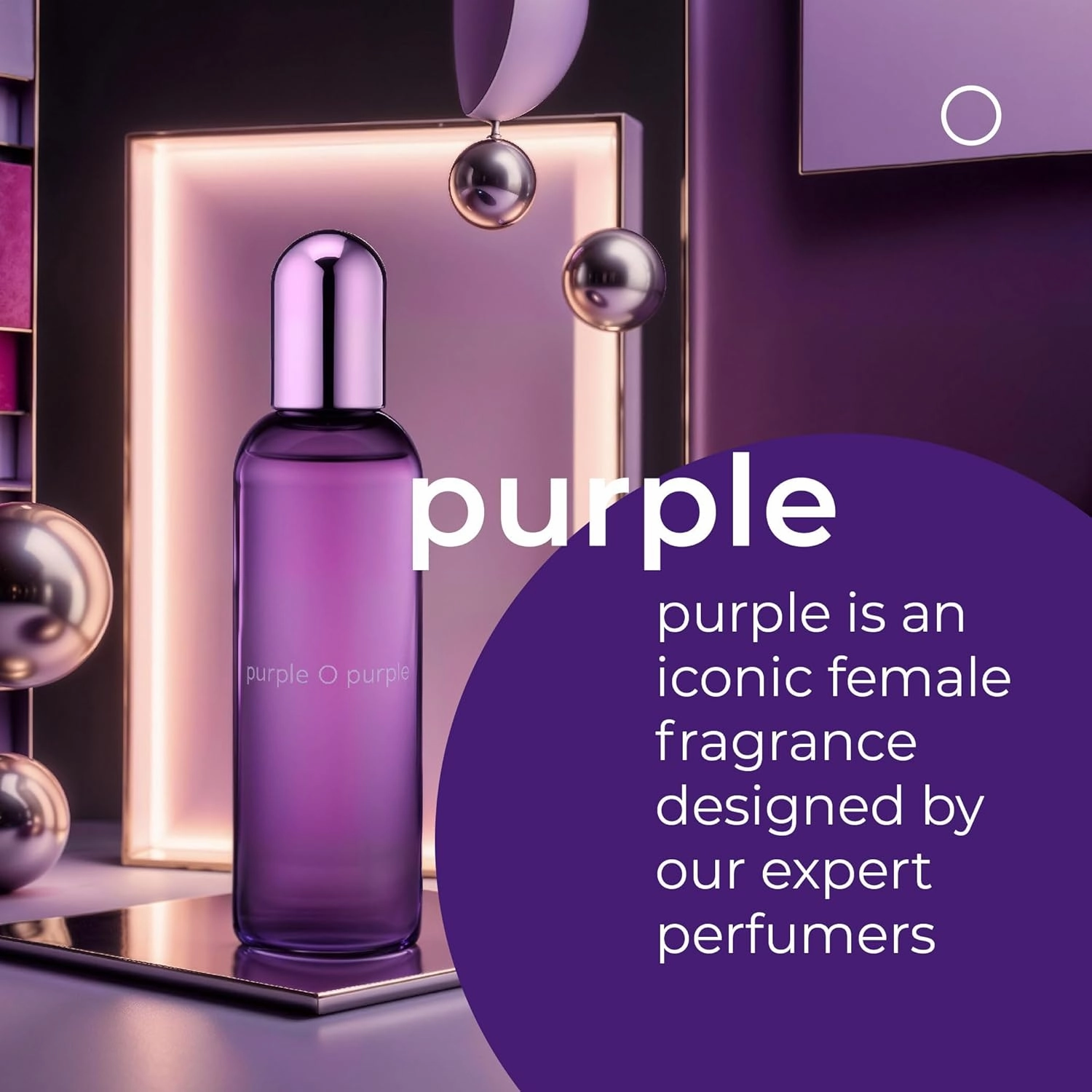Milton-Lloyd Colour Me Purple - Chypre Fruity Fragrances - Long Lasting Perfume for Women - Eau de Parfum for Women - Womens Perfume - 3.4 oz