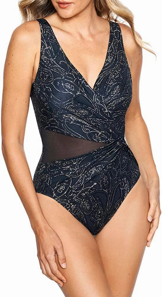 Miraclesuit Women's Swimwear Illusionists Circe Soft Cup Tummy Control One Piece Swimsuit