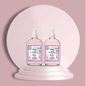 Mirah Belle - Organic Rose Hand Wash (Pack of 2) - Natural, Cruelty Free - Sulfate and Paraben Free - 500 ml