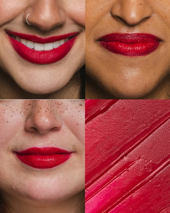Miss Chief's Red Lipstick Cheekbone Beauty