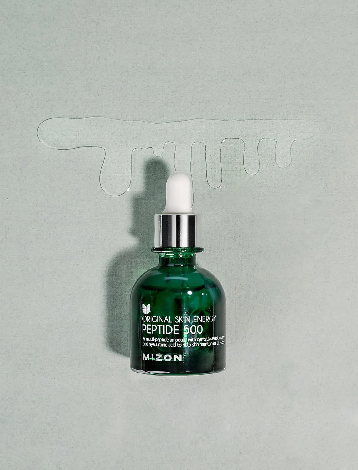 MIZON Peptide 500 Ampoule Peptides Adenosine Hyaluronic Acid Centella Asiatica Skin Elasticity Moisturizing Collagen Booster Korean Serum (1.01 fl. oz)