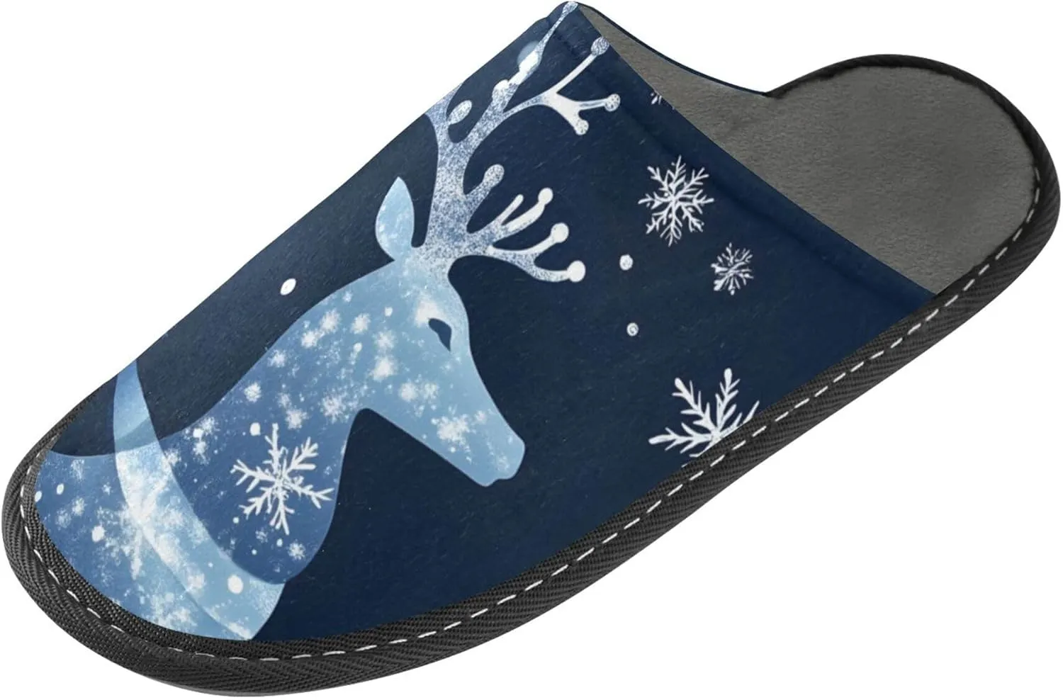 MNSRUU Fuzzy Slippers House Slippers for Women Men Gnomes Rose Black Plush Warm Slippers Winter Soft Slippers Bedroom Shoes Plush Lining Indoor Non-slip