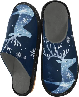 MNSRUU Fuzzy Slippers House Slippers for Women Men Gnomes Rose Black Plush Warm Slippers Winter Soft Slippers Bedroom Shoes Plush Lining Indoor Non-slip
