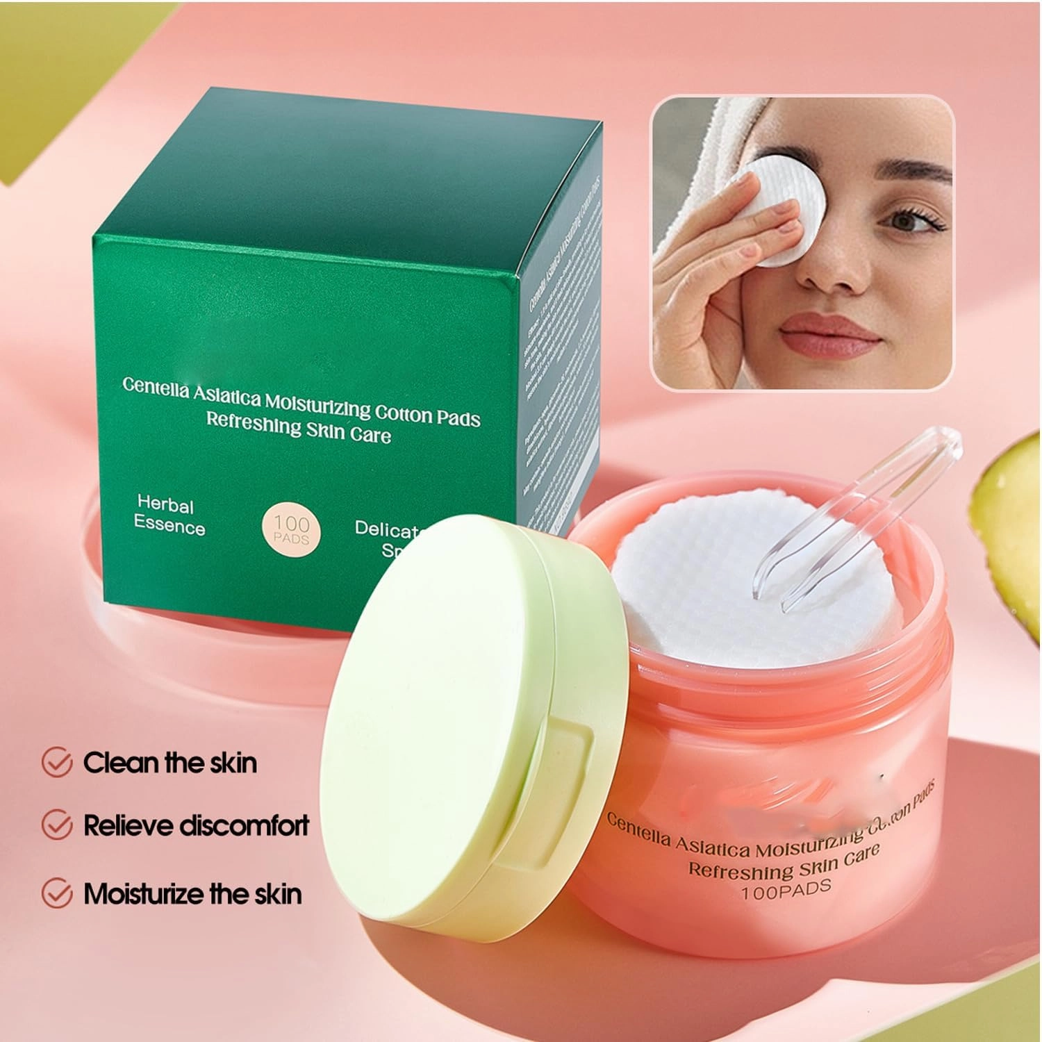 Moisturizing Cotton Pads, Dark Spot and Wrinkle Toner Pads, Hydrating Cottonpads with Snail Mucin, Niacinamide & Peptides, for Reduce Wrinkles, Lighten Dullness (1)