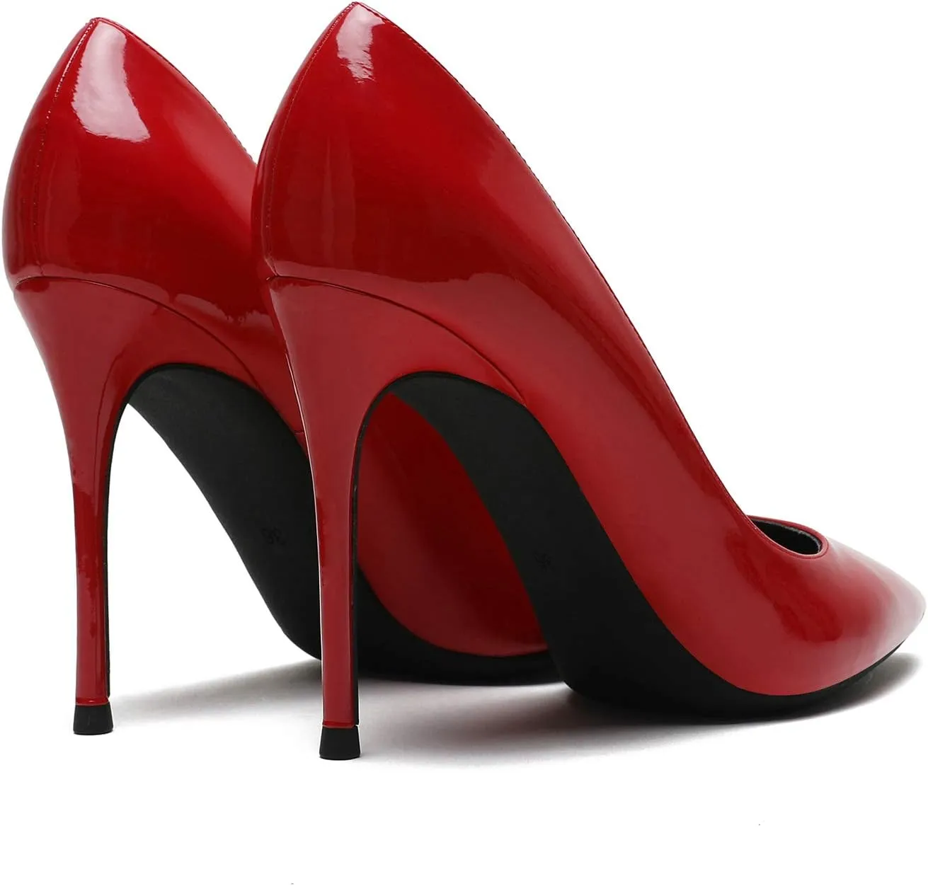 MOOMMO Women Satin High Heel Pumps Pointed Toe Sexy Stilettos 4 inch Slip On Formal Dress Shoes for Ladies Wedding Party Evening Work 4-13 M US