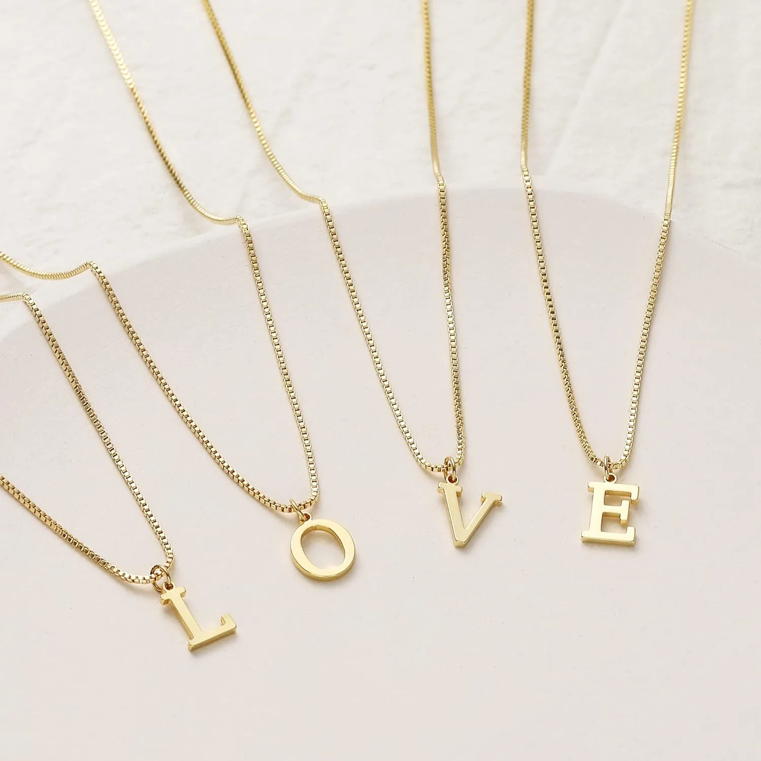 Mothers Day Gifts Gold Initial Necklaces for Women, Dainty Gold Letter Necklace Tiny A-Z Pendant Choker Necklace Trendy Cute Personalized Monogram Name Necklace Gold Jewelry Necklace for Women Gift