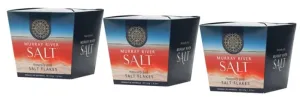 Murray River Gourmet 3 Pack,Pink Salt Flakes Chefs Box pure natural low sodium Chef finishing salt 100% natural Australian,not Himalayan,flaky pure sea salt rich in minerals enzymes. 8.75oz Chef Box