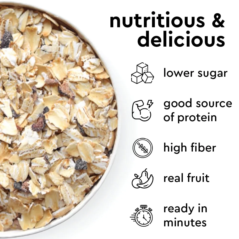 Mylk Labs Blueberry Maple Protein Oatmeal Cups, Whole Grain, Low Sugar, High Fiber Breakfast with Superfoods, Quick & Easy, On the Go, Instant Oatmeal, Rolled Oats, Gluten Free, Vegan, Nut Free, 6 Pack