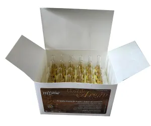 Mystic Argan Oil Ampoule - Strengthen, Hydrate, Repair, Anti-Frizz, Detangle, Liquid Gold From Morocco (Pack of 24, 7.6, Fl Oz)