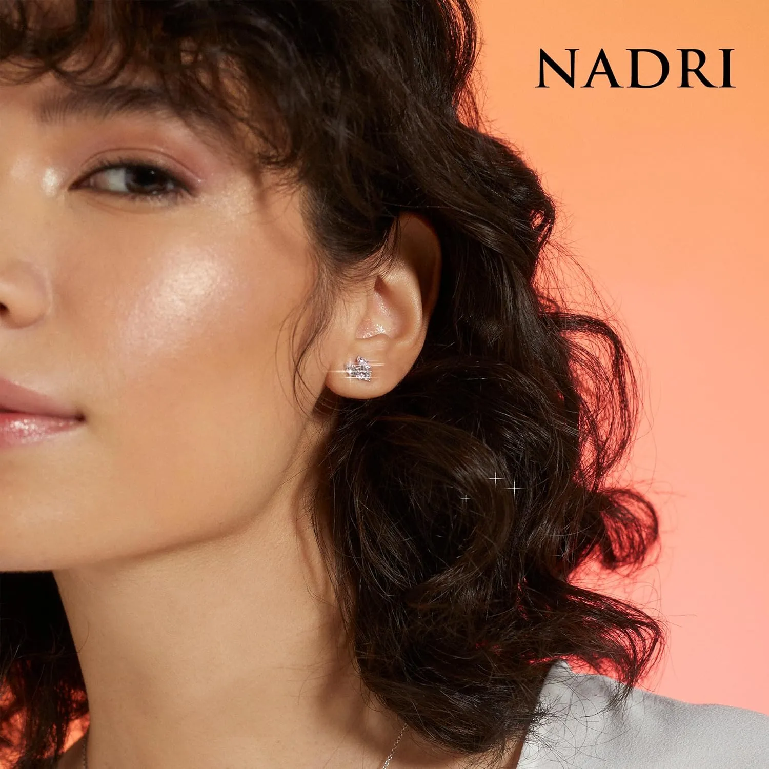 Nadri 18K Gold Plated Heart Earrings - Earrings for Women, Gold Studs, Gold Stud Earrings, Heart Studs for Women