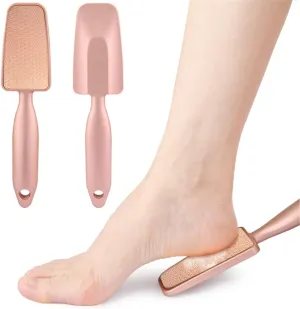 Nano Glass Foot File Callus Remover, oot Scrubber and Heel Scraper for Dead Skin Removal, Foot Buffer Pedicure Tool, Perfect for Men and Women, Get Soft, Smooth Foot (Rose-Gold)