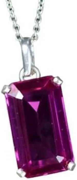Natural Certified 28 Ct Pink Sapphire Loose Gemstone 925 Solid Silver Pendant for jewelry making