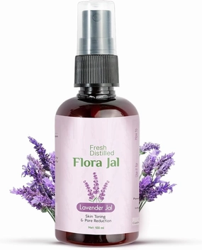 NC 100% Pure Lavender Jal - Lavender Water - Toner, Face-Mist, Astringent & Face Spray- Ayurvedic Steam-Distilled for Oil-Control, Acne-Control, Skin Hydration (Pack of 1, 100 ml)