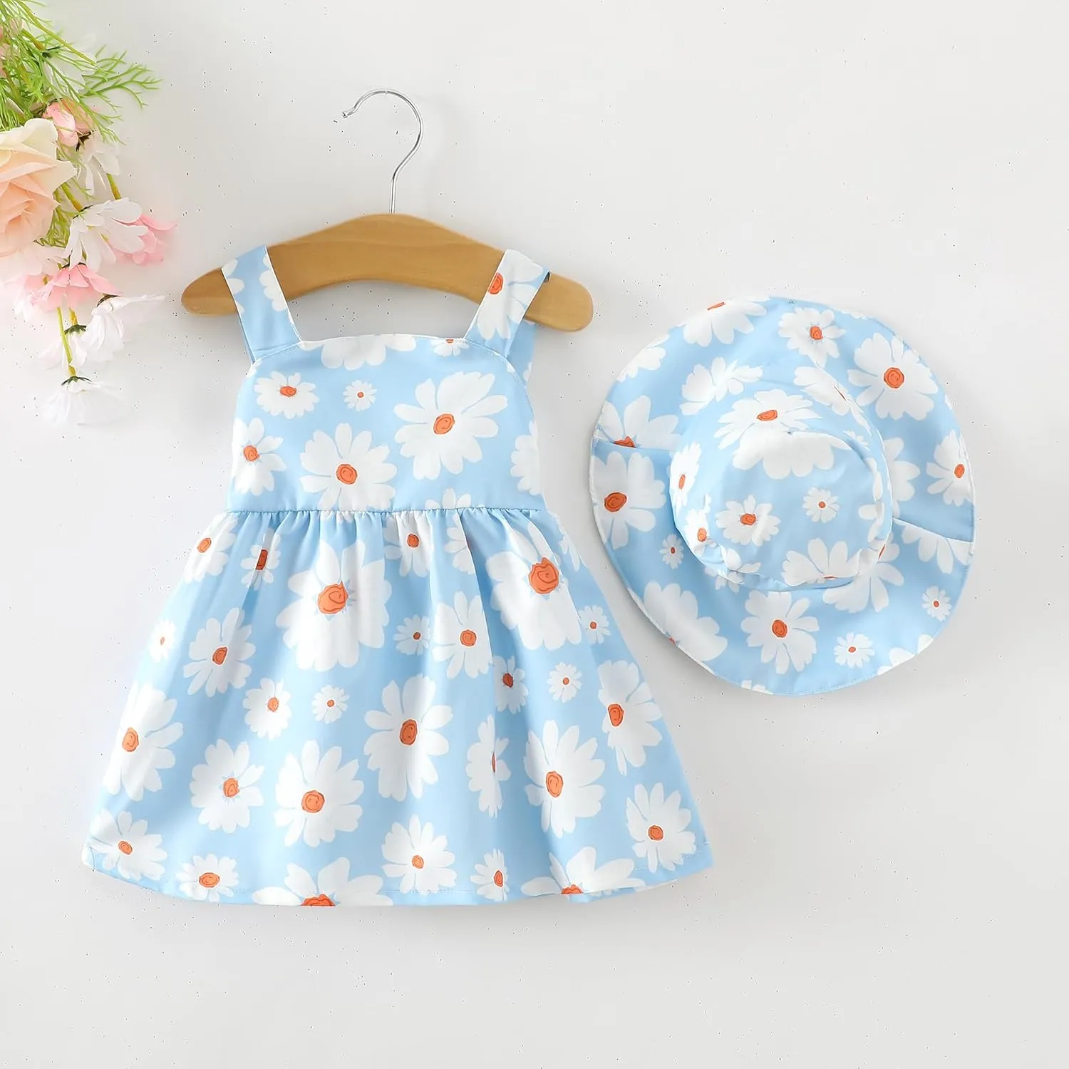 Newborn Infant Baby Girl Dress Toddler Girl Clothes Halter Backless Sleeveless Flower Sundress Summer Dresses for Girl