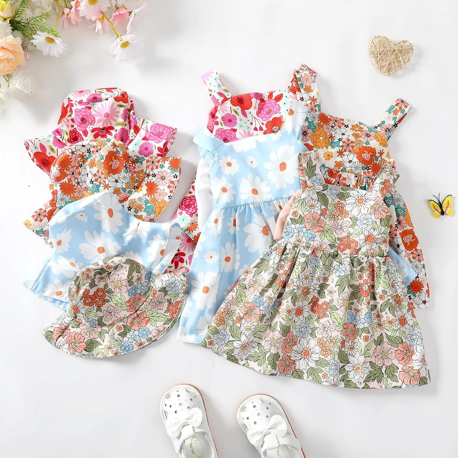 Newborn Infant Baby Girl Dress Toddler Girl Clothes Halter Backless Sleeveless Flower Sundress Summer Dresses for Girl