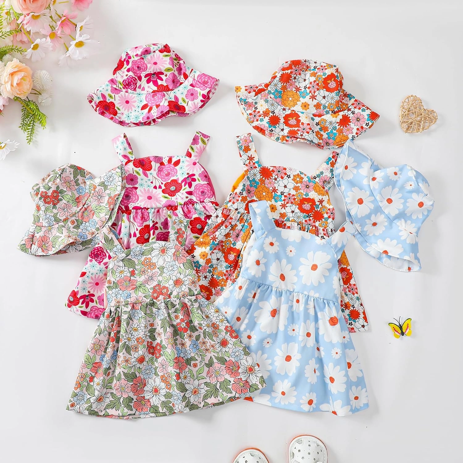 Newborn Infant Baby Girl Dress Toddler Girl Clothes Halter Backless Sleeveless Flower Sundress Summer Dresses for Girl