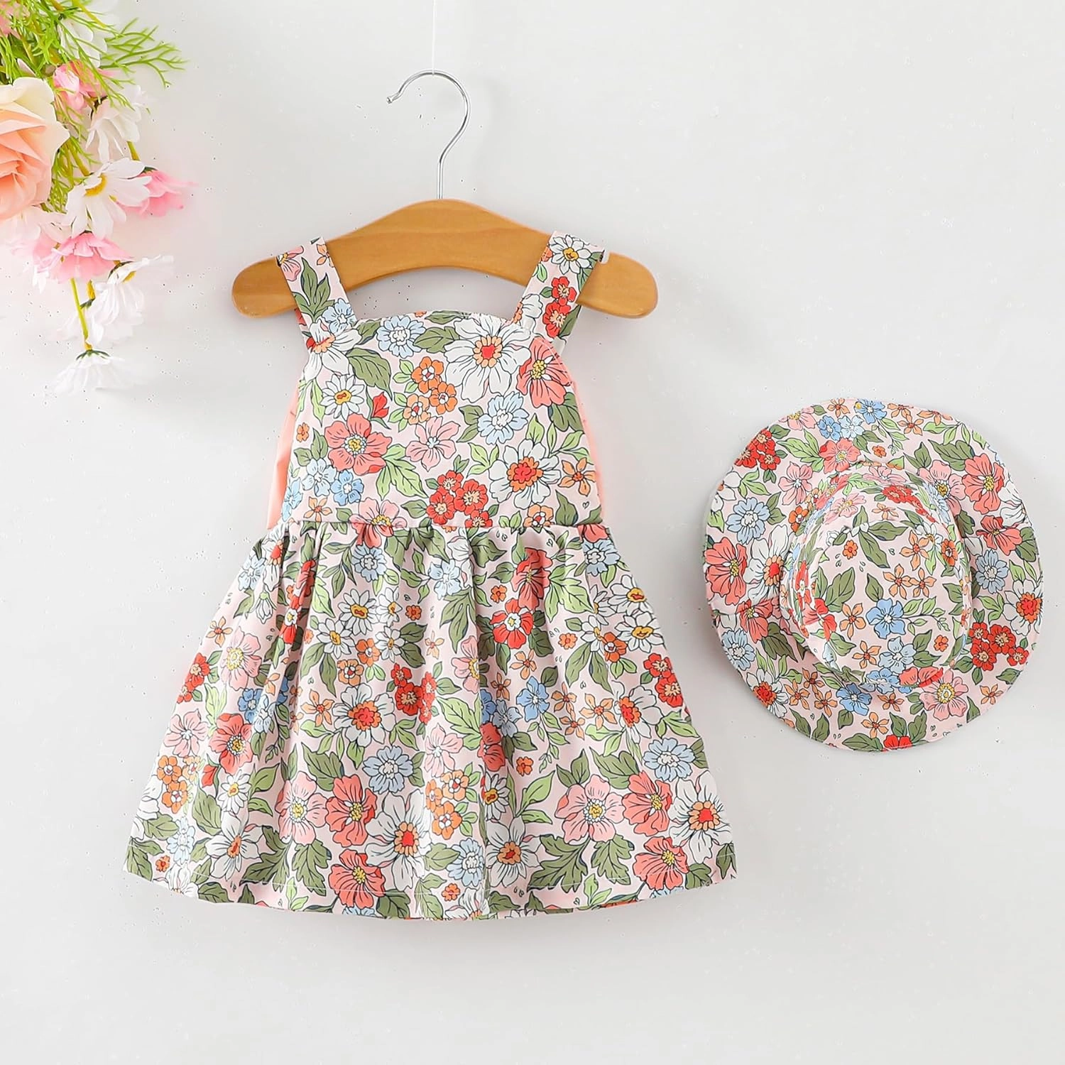 Newborn Infant Baby Girl Dress Toddler Girl Clothes Halter Backless Sleeveless Flower Sundress Summer Dresses for Girl