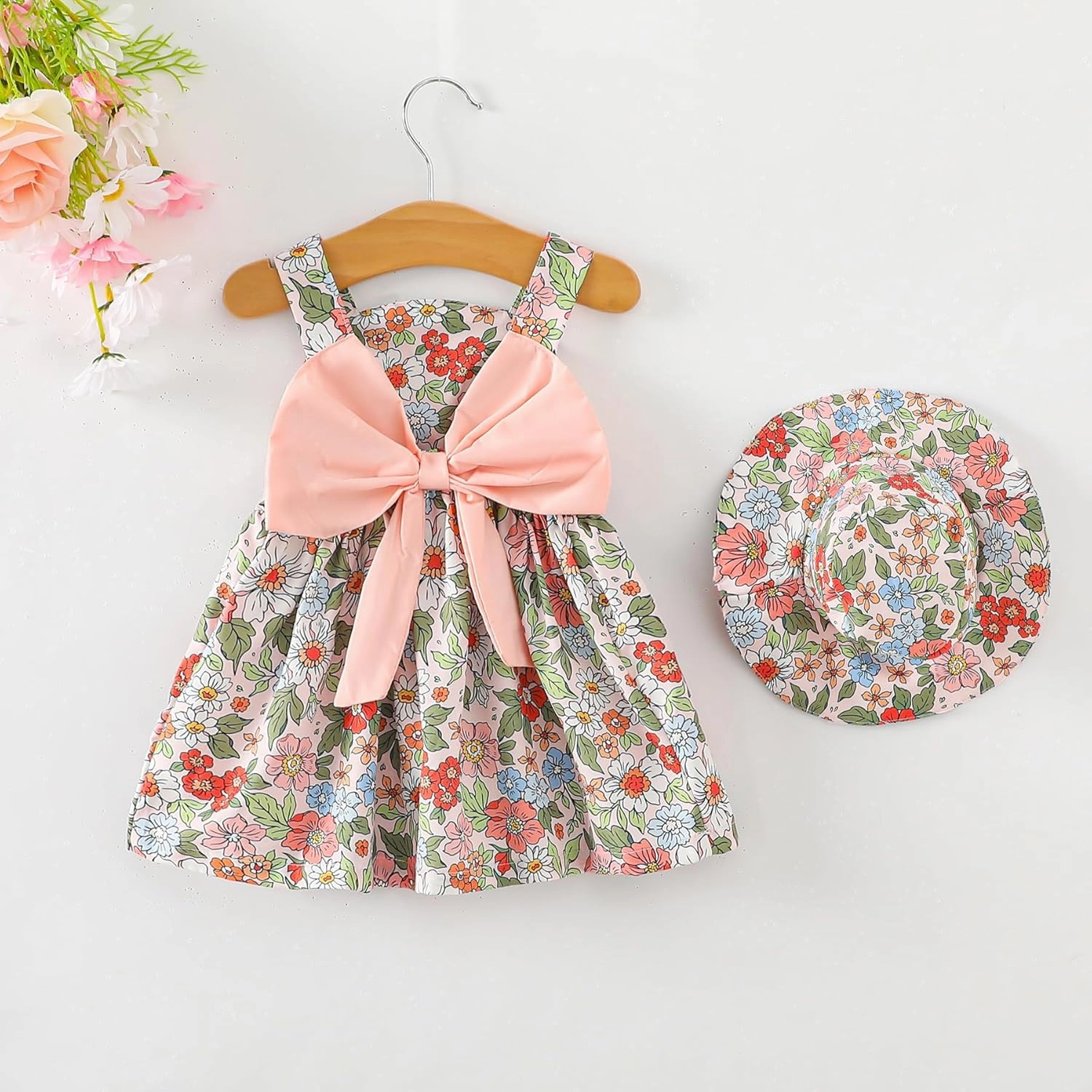 Newborn Infant Baby Girl Dress Toddler Girl Clothes Halter Backless Sleeveless Flower Sundress Summer Dresses for Girl
