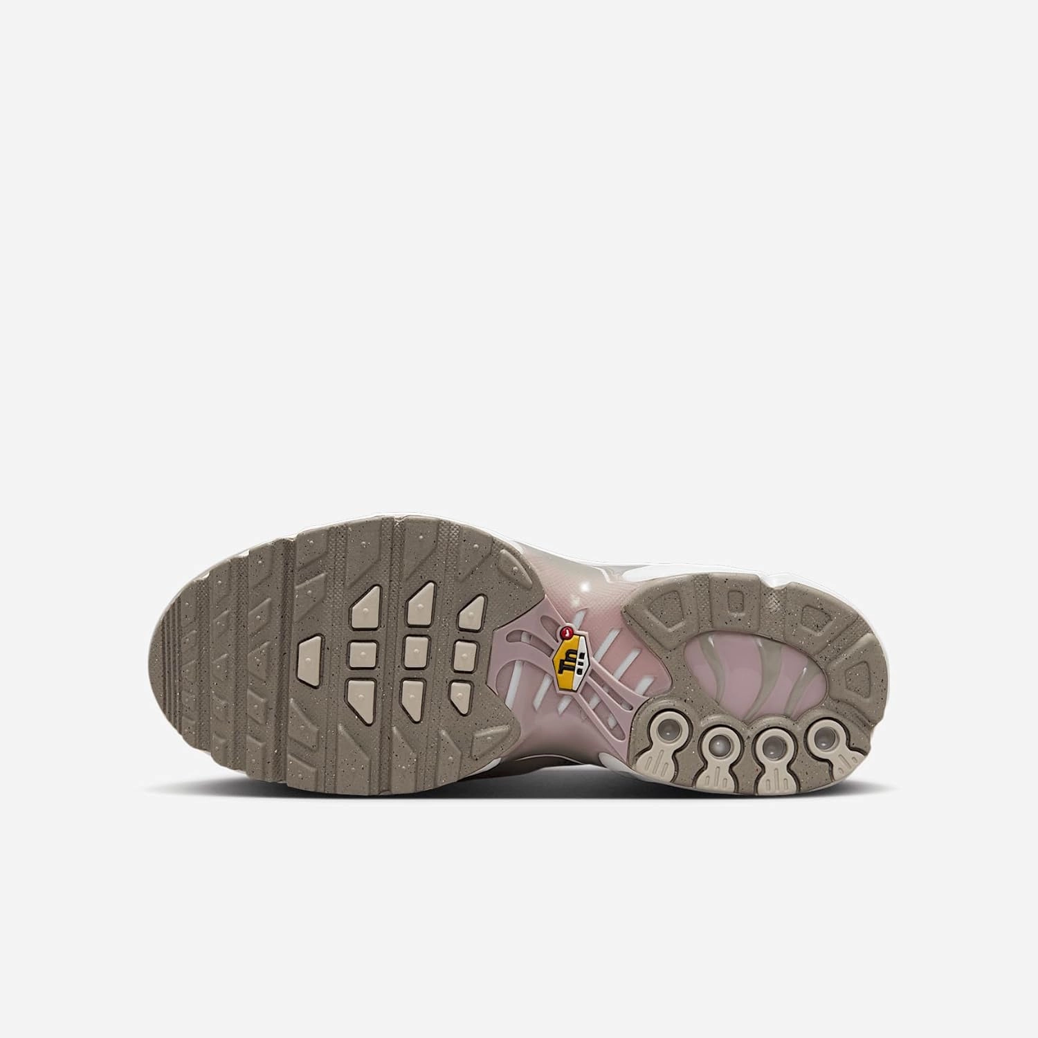 Nike Air Max Plus Big Kids' Shoes (CD0609-035, Photon Dust/Enigma Stone/White/Particle Rose)